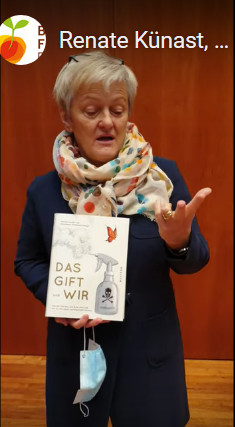 Renate Künast, ehemalige Landwirtschaftsministerin in Deutschland, Buchpatin des Buches "Das Gift und wir".