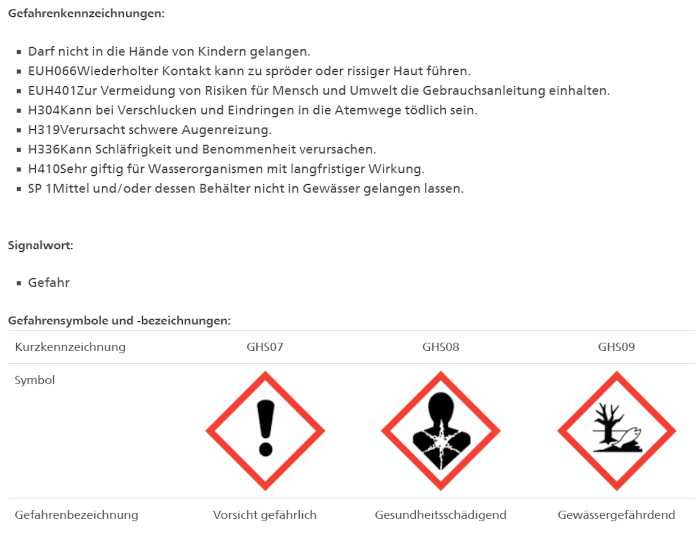 Gefahrenkennzeichnungen Fungizid Lumino, Pflanzenschutzmittelverzeichnis des BLV, abgerufen am 11.4.23